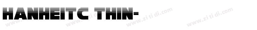 HanHeiTC Thin字体转换